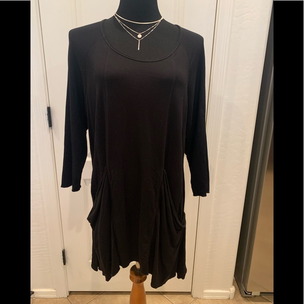 Black tunic French Blue Size XL